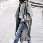 Oversized Winterjas In Middernachtblauw, Aardse Khaki En Tijdloos Grijs