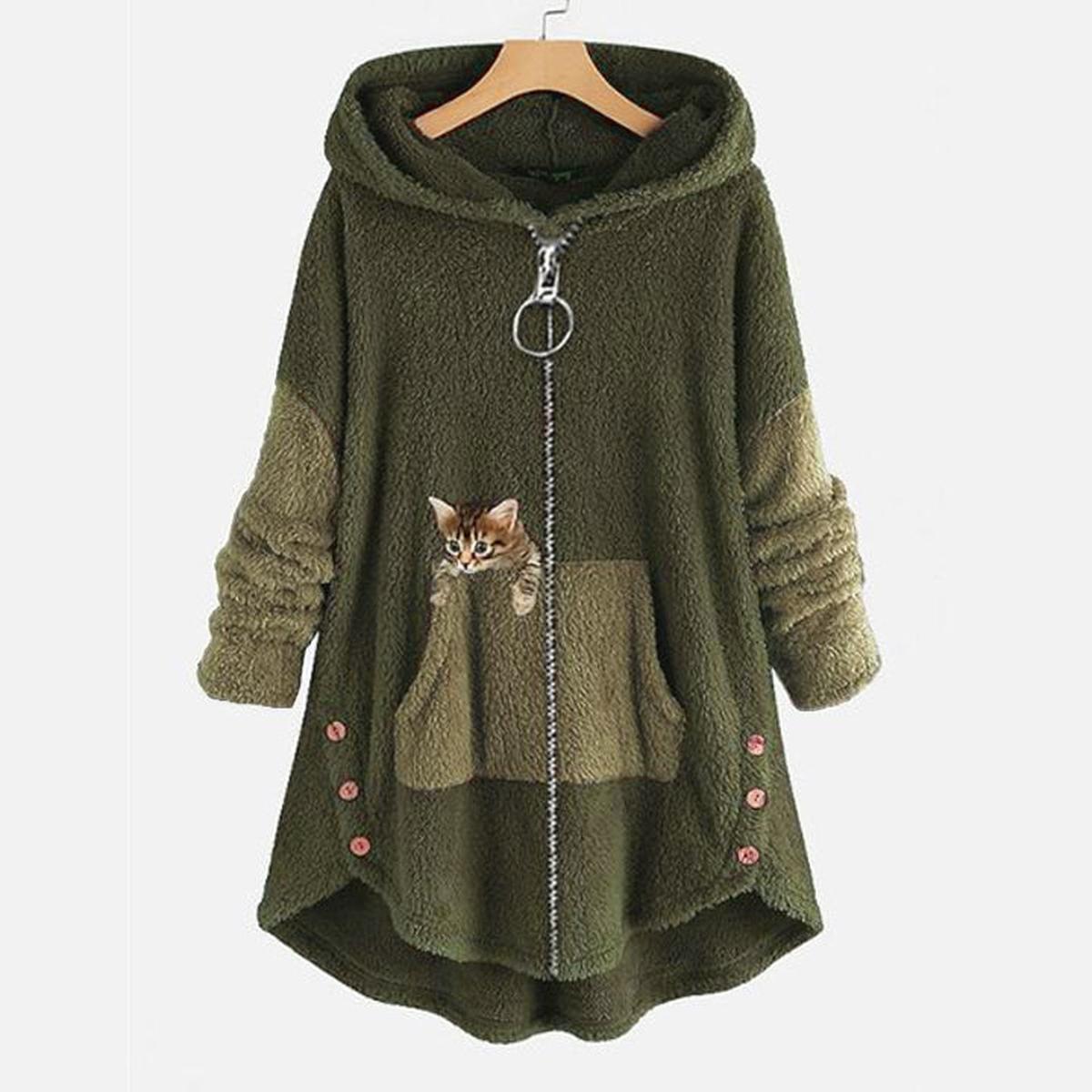 Pluizige Teddy/Sherpa Jas Voor Herfst En Winter