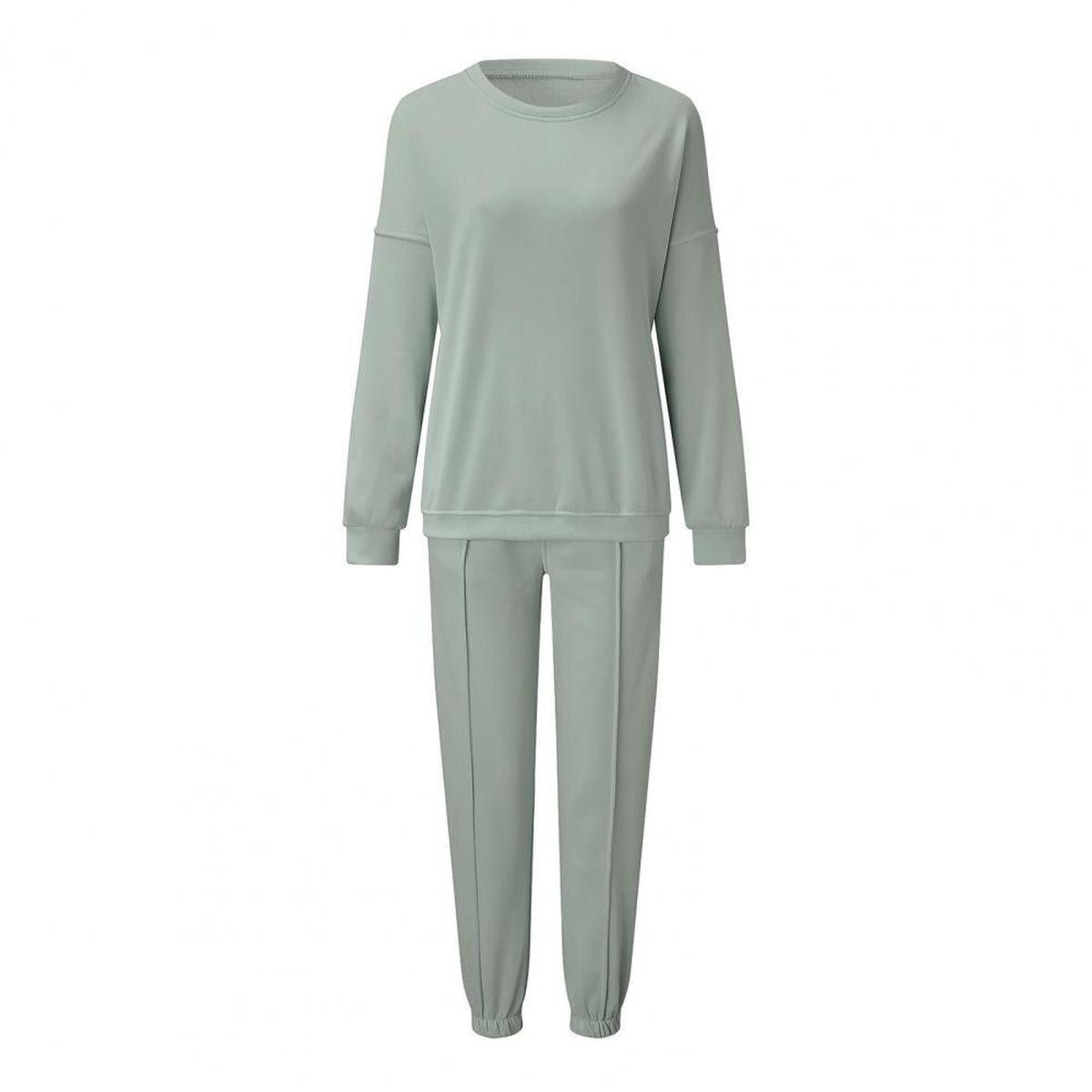 Plus-Size Dames Loungewear Set met Elastische Tailleband