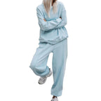 Plus-Size Dames Loungewear Set met Elastische Tailleband