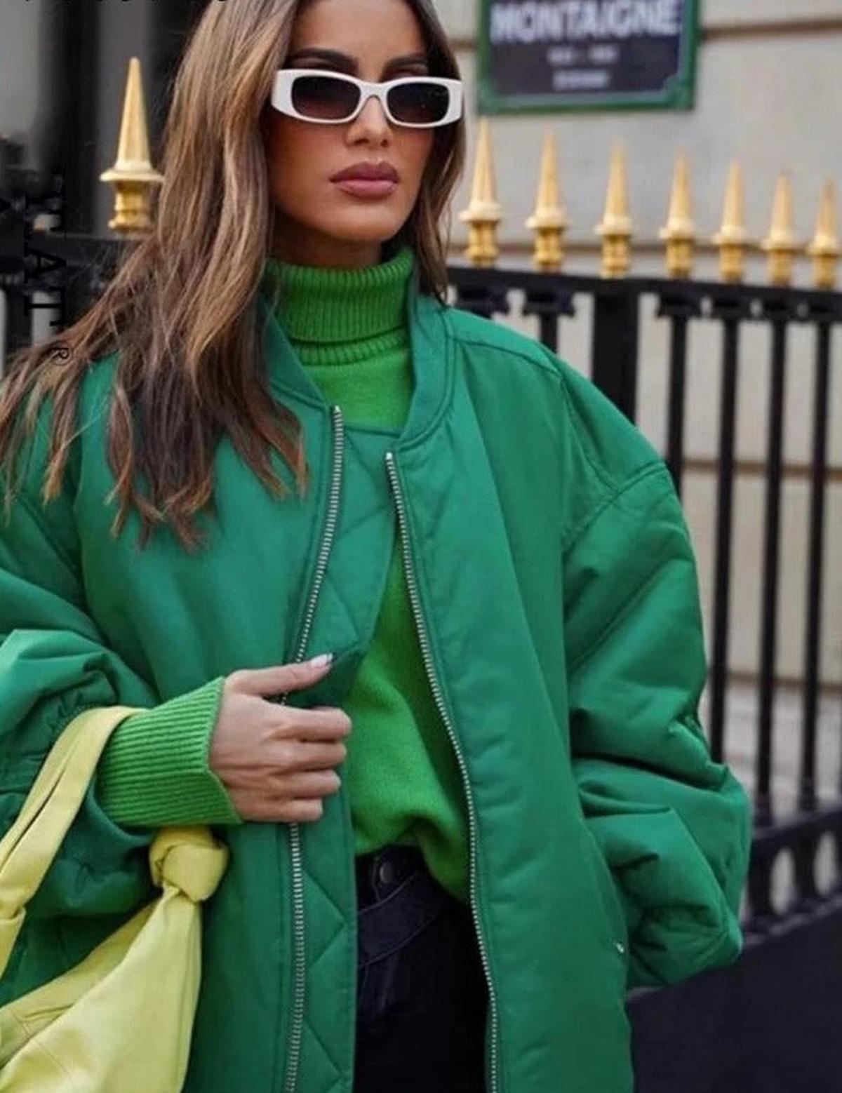 Plus Size Zip-Up Jas Voor Dames Met Ruime Pasvorm