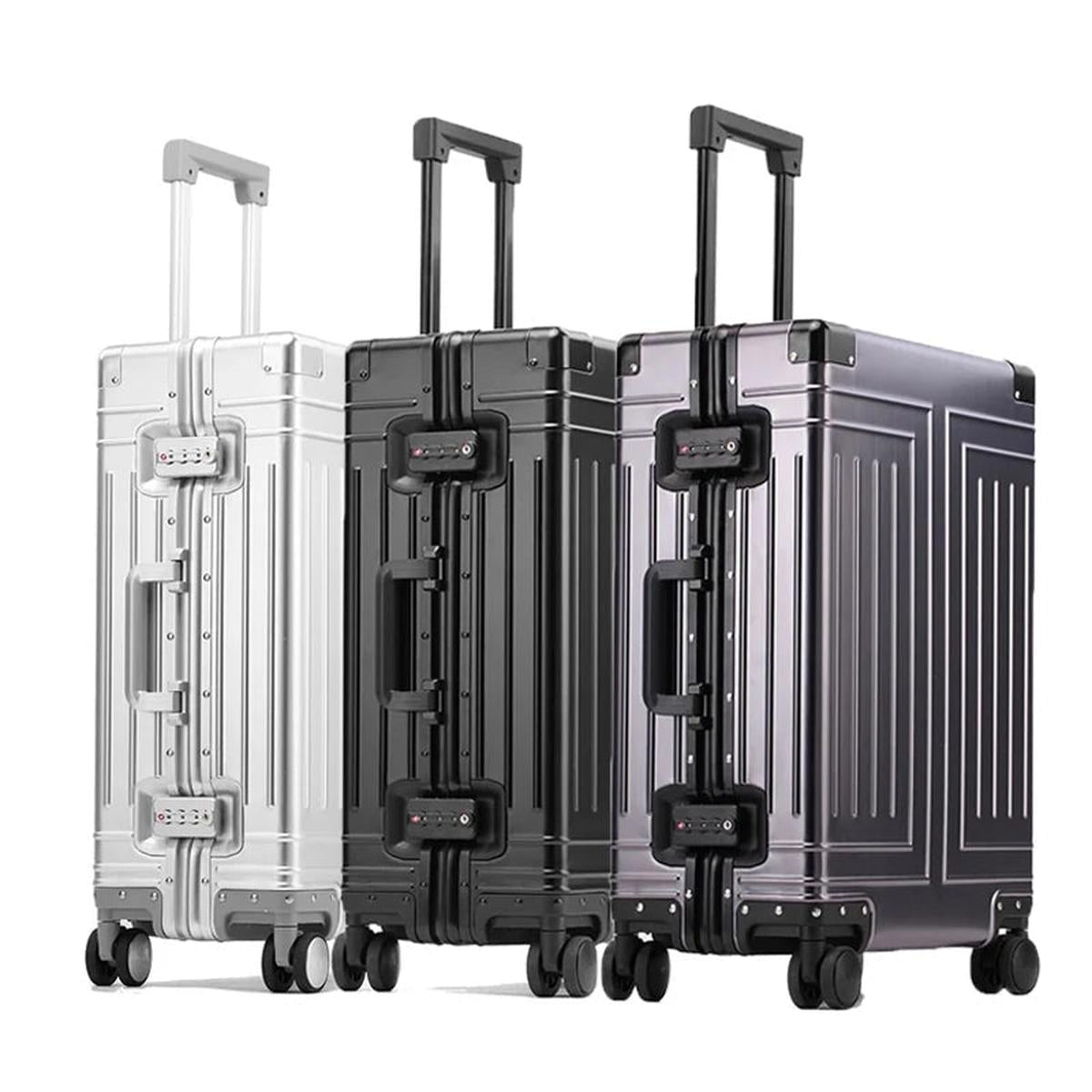 Premium Aluminium Koffer Met 360° Spinnerwielen Voor Veilig Reizen