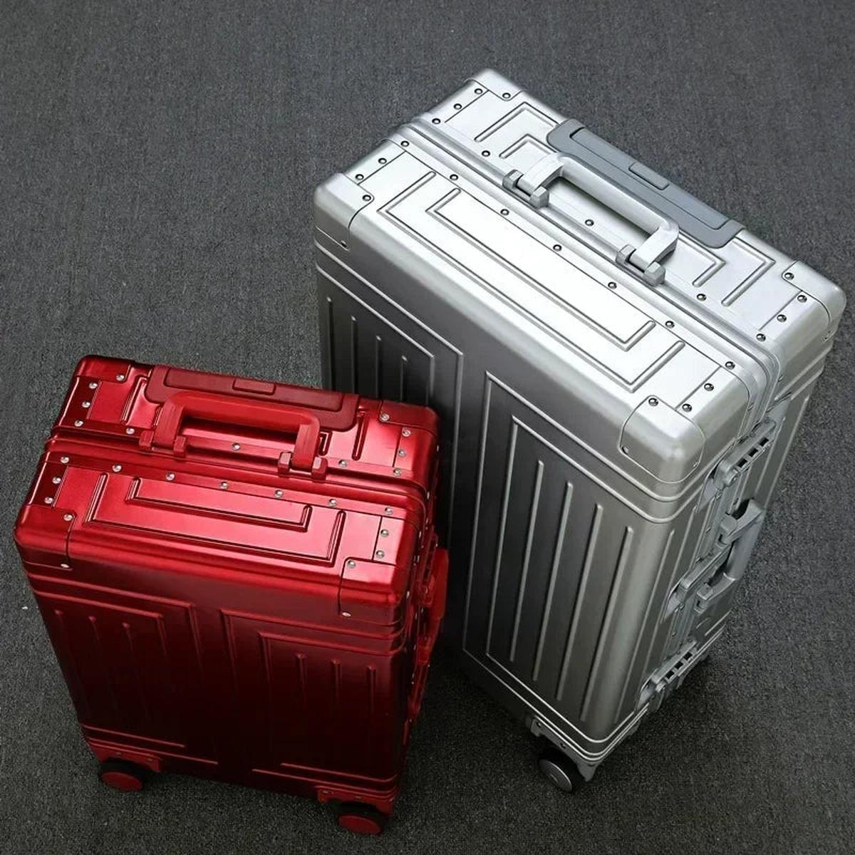 Premium Aluminium Koffer Met 360° Spinnerwielen Voor Veilig Reizen