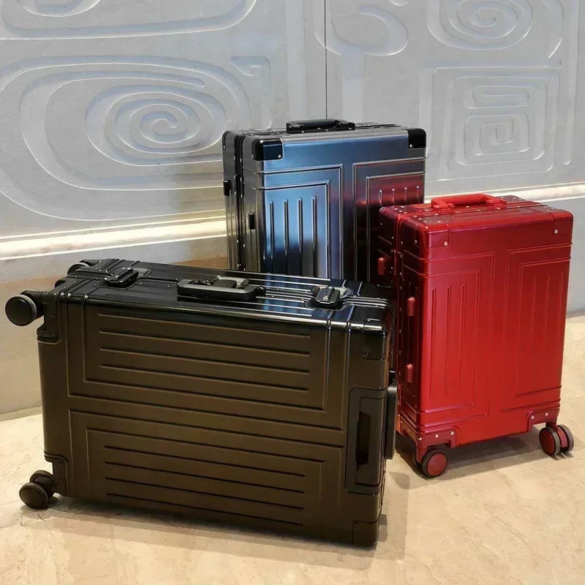 Premium Aluminium Koffer Met 360° Spinnerwielen Voor Veilig Reizen