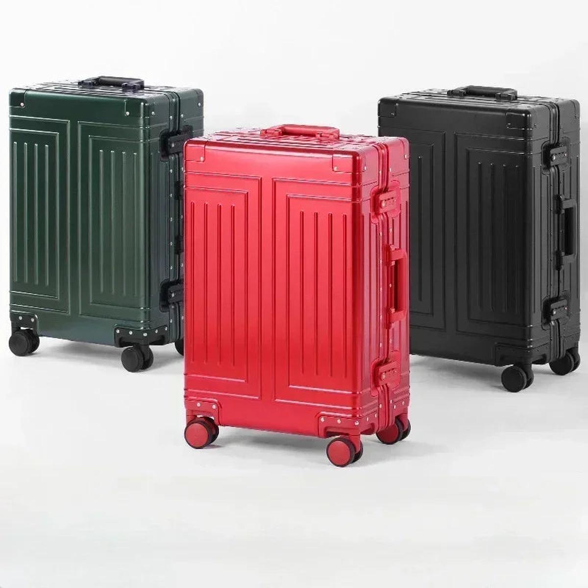 Premium Aluminium Koffer Met 360° Spinnerwielen Voor Veilig Reizen