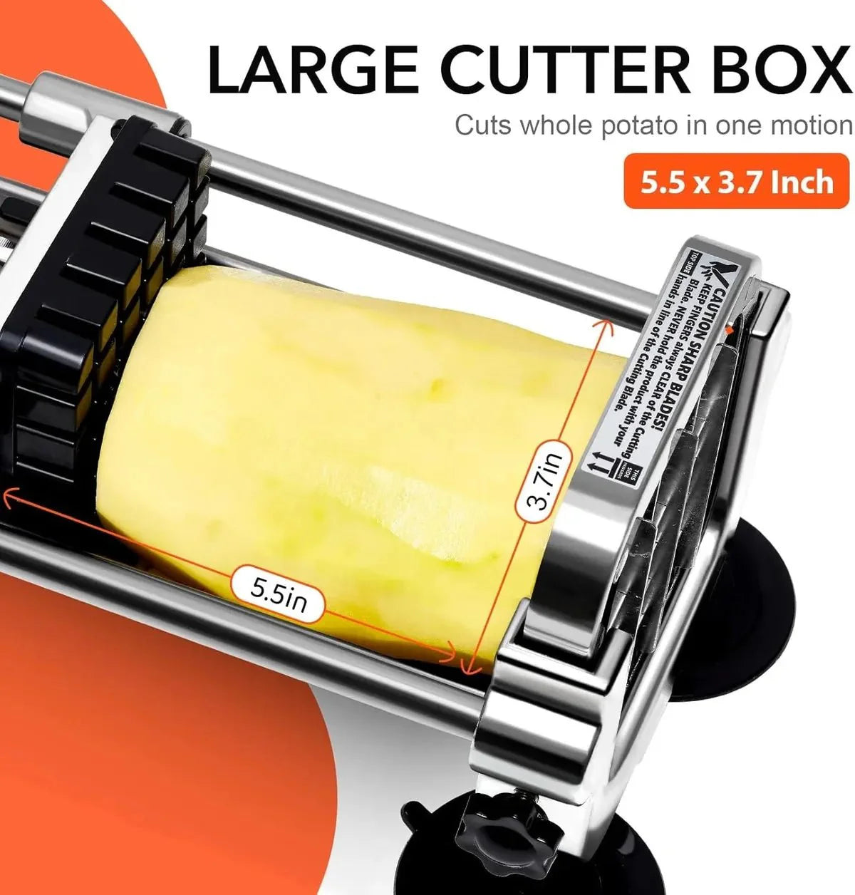 Premium Frietsnijder – Roestvrijstaal met Verwisselbare Messen