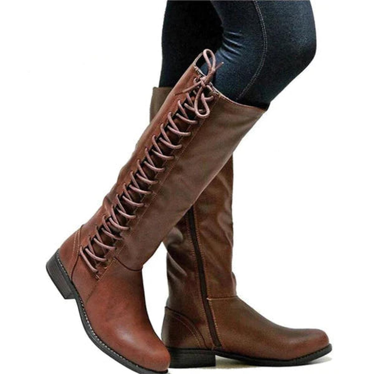 Premium Leren Veterschoenen Met Slipbestendige Zool En Thermische Isolatie