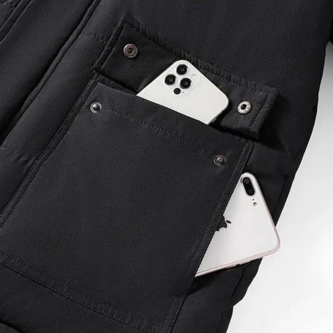 Premium Parka met Warme Teddy Voering & Afneembare Bontkraag