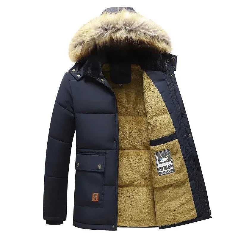 Premium Parka met Warme Teddy Voering & Afneembare Bontkraag