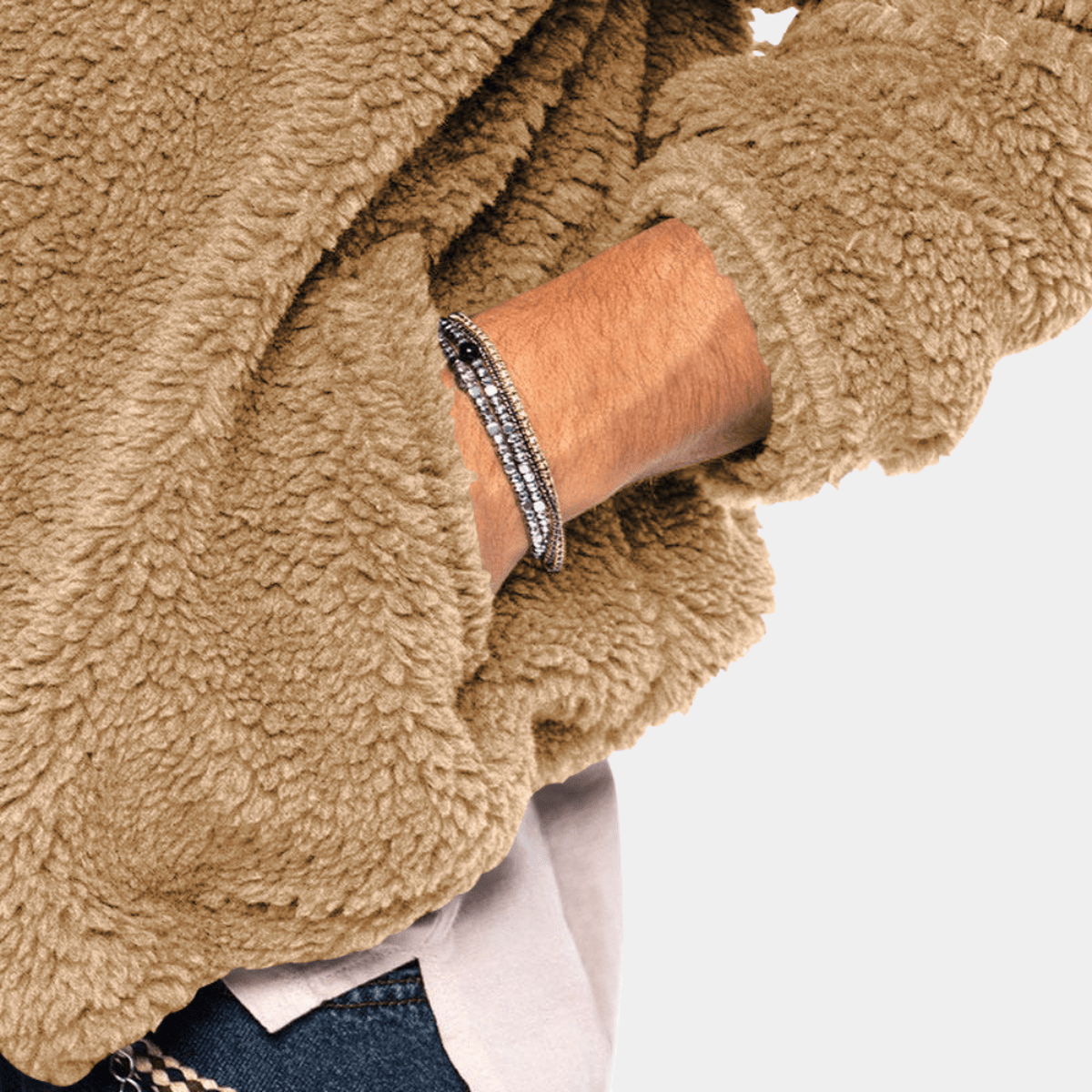 Reversible Fleece Jacket Voor Mannen Met Volledige Ritssluiting