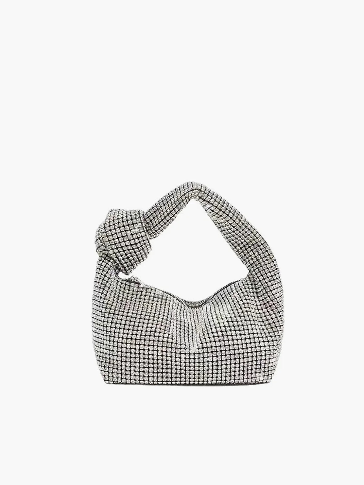 Ronde Strass Knoop Handtas