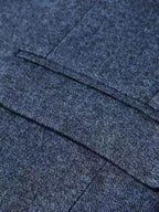 Slim-Fit Heren Blazer Met Twee-Knopen Sluiting En Revers