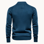 Slim Fit Visgraat Wolmix Zip Jacket
