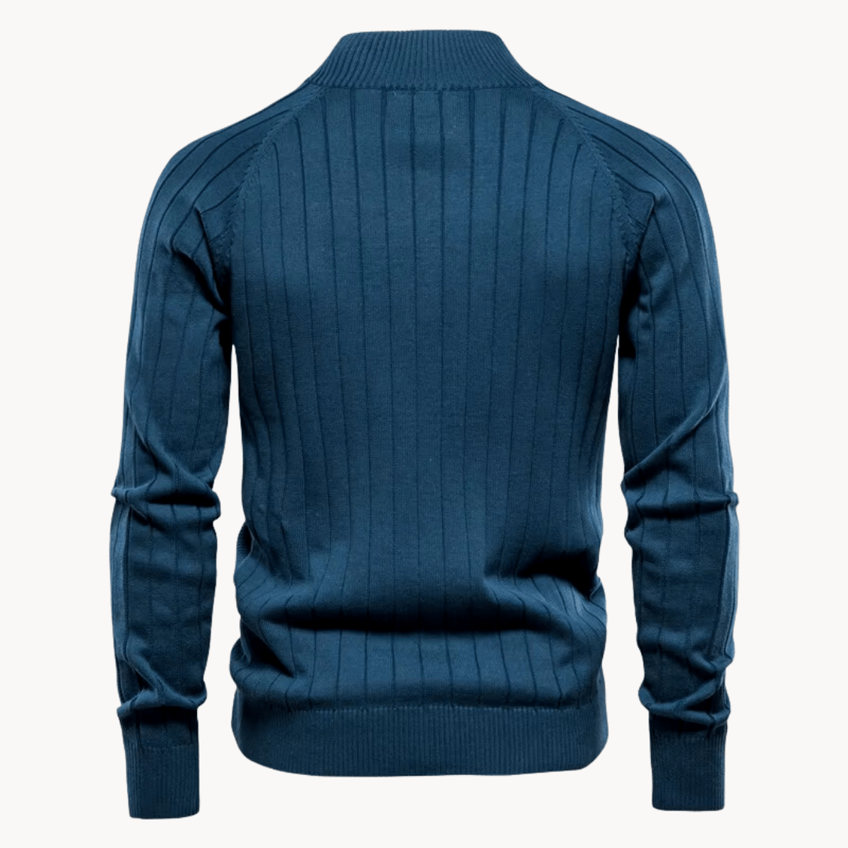 Slim Fit Visgraat Wolmix Zip Jacket