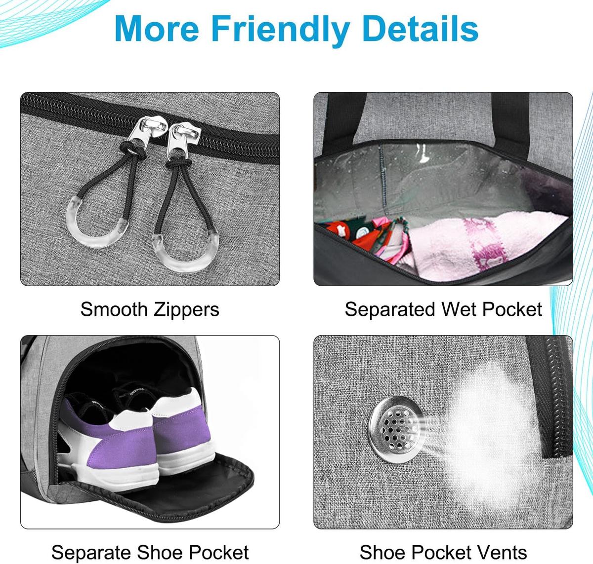 Sporttas Met Schoencompartiment En Waterdicht Vak