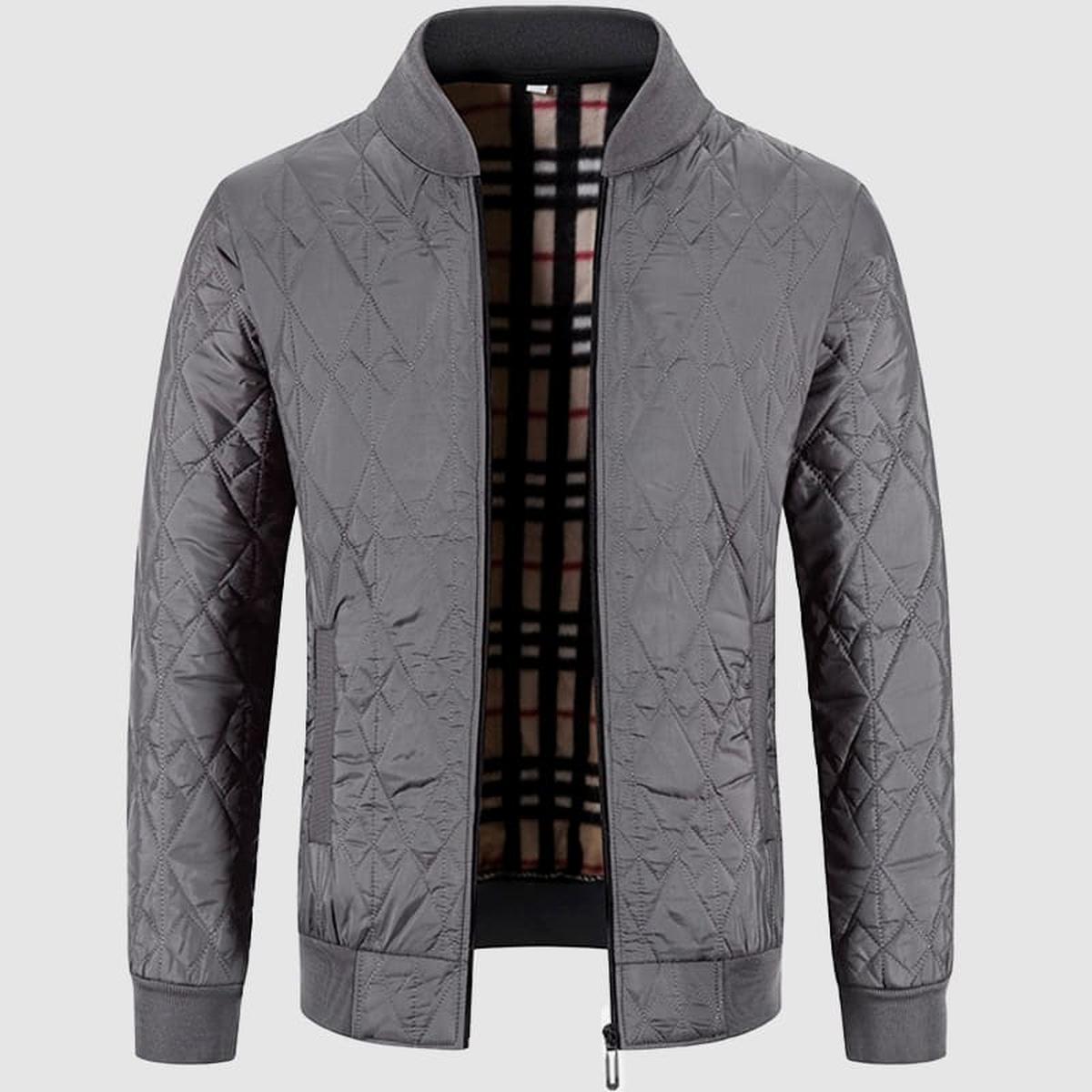 Staande Kraag Fluwelen Casual Jas