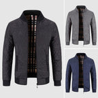 Staande Kraag Fluwelen Casual Jas