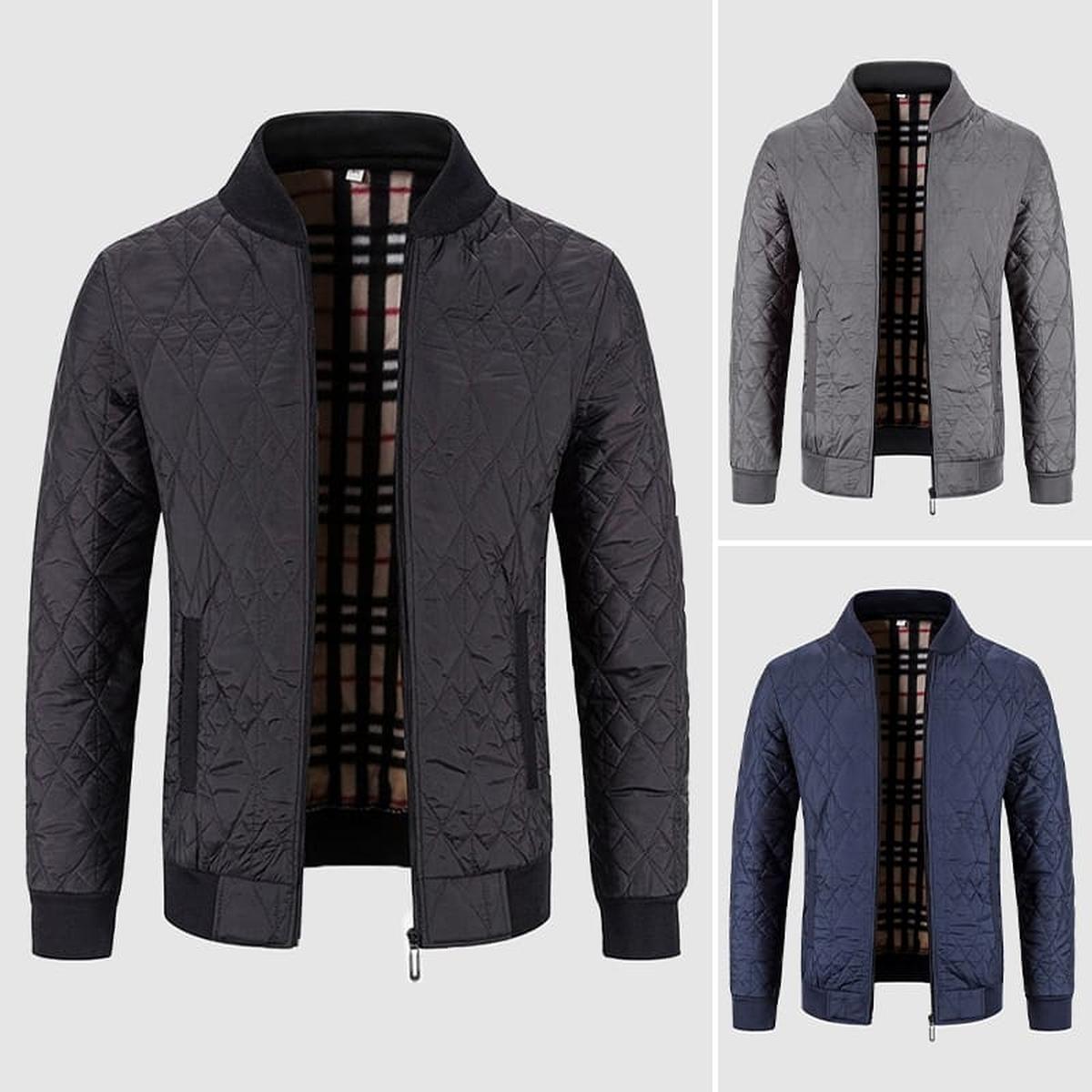 Staande Kraag Fluwelen Casual Jas