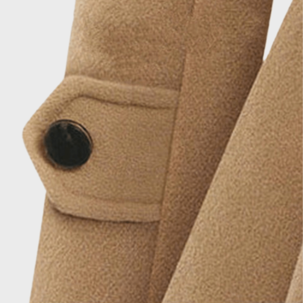 Stijlvolle Dames Manteljurk Met Nepbont Kraag En Dubbele Knoopsluiting