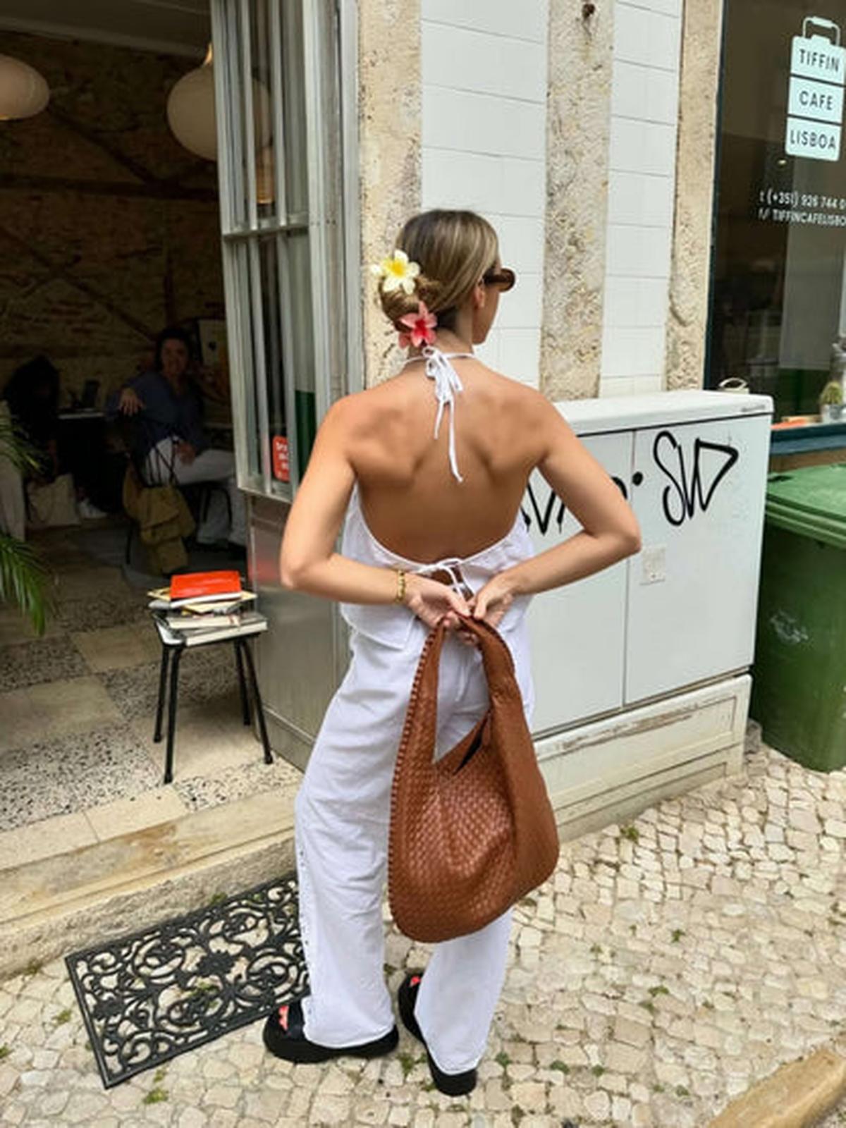 Stijlvolle Vegan Leren Draagtas Voor Vrouwen Met Ruime Hoofdfunctie