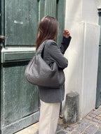 Stijlvolle Vegan Leren Draagtas Voor Vrouwen Met Ruime Hoofdfunctie