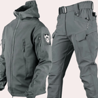 Tactische Outdoor Set voor Mannen met Verstelbare Capuchon en Meerdere Zakken