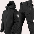 Tactische Outdoor Set voor Mannen met Verstelbare Capuchon en Meerdere Zakken