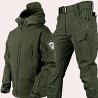 Tactische Outdoor Set voor Mannen met Verstelbare Capuchon en Meerdere Zakken