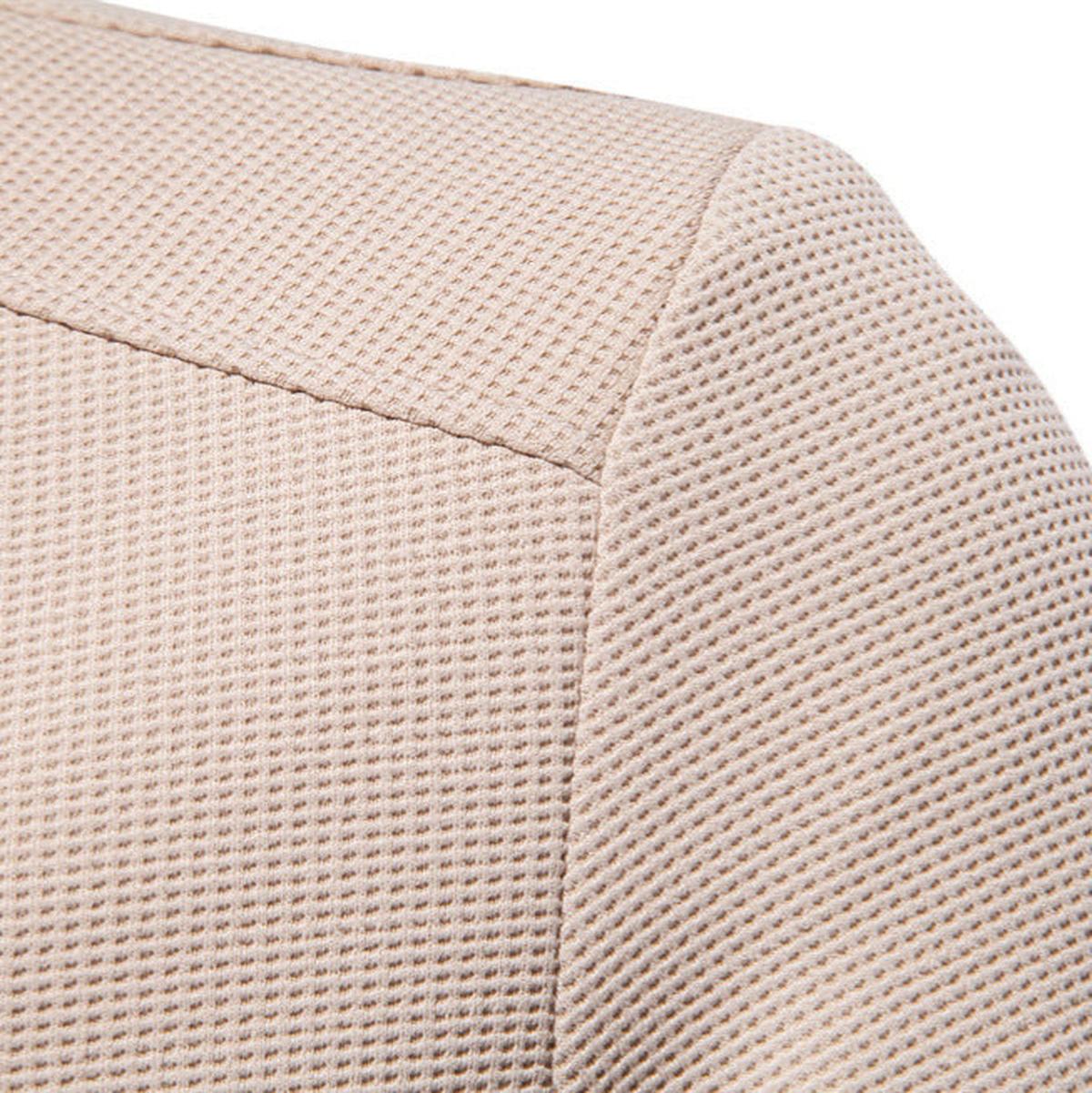 Textured Knit Slim Fit Bomberjack voor Heren