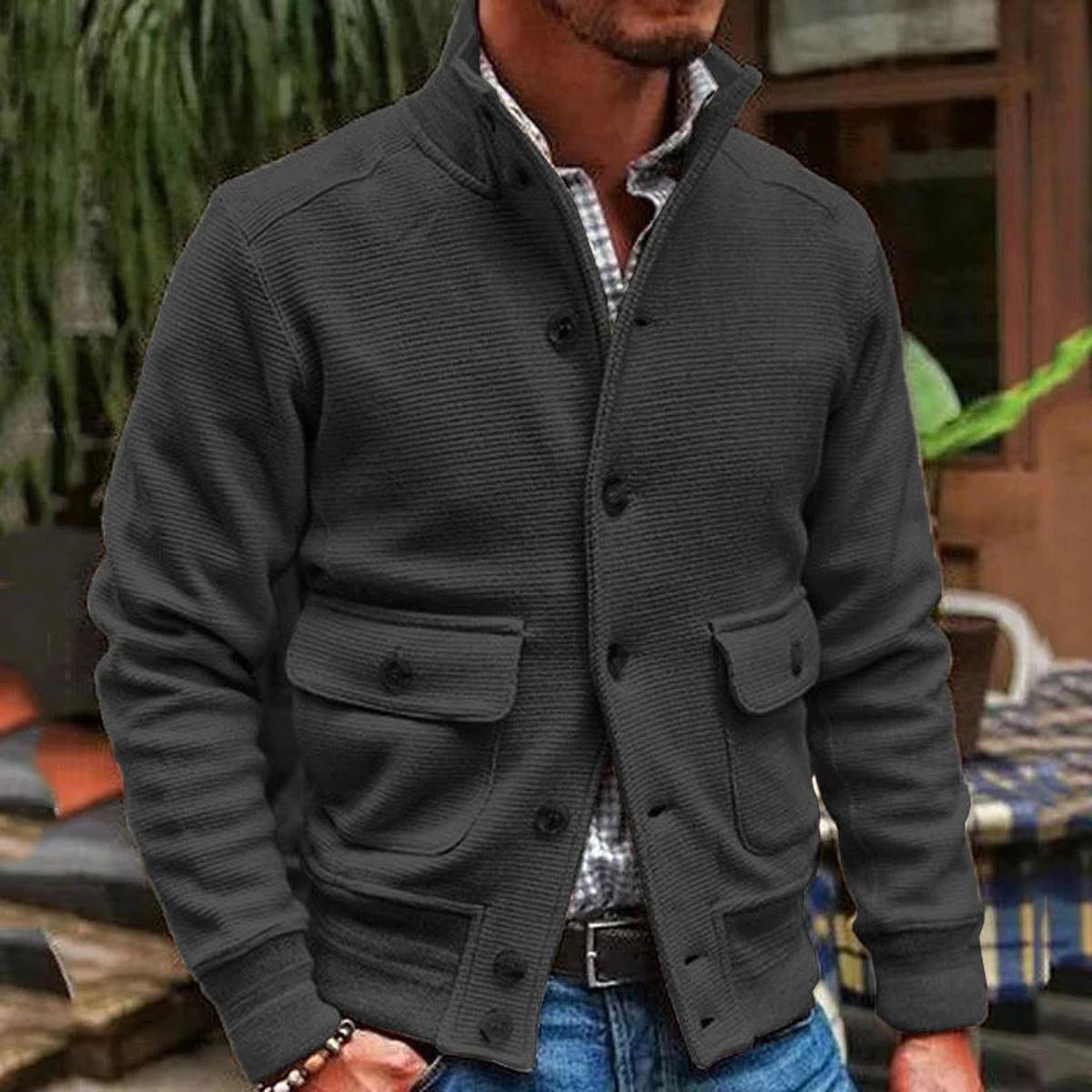 Textured Slim Fit Overhemdjas