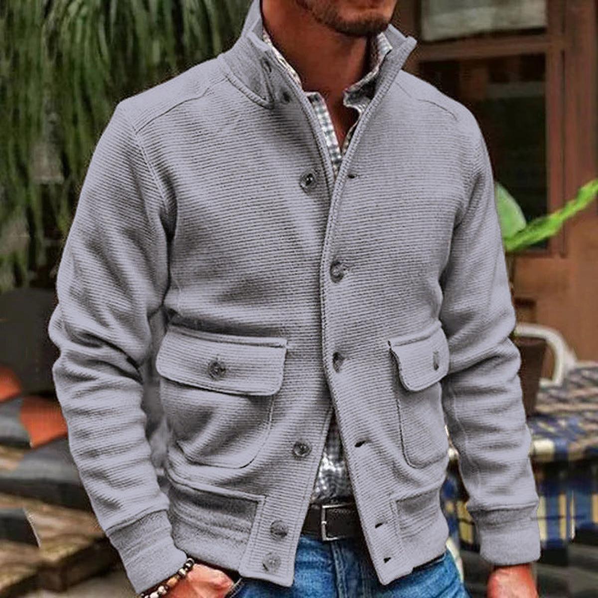 Textured Slim Fit Overhemdjas