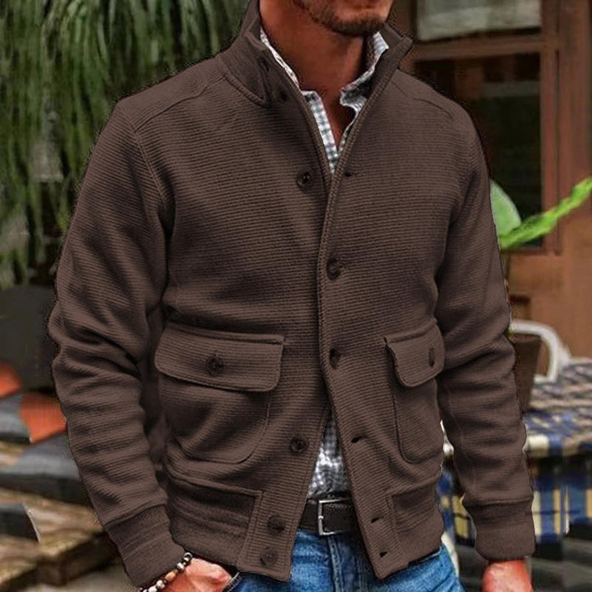 Textured Slim Fit Overhemdjas