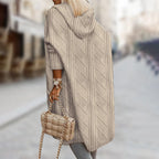 Textuur Jas voor Vrouwen - Casual Herfst en Winter Outfit