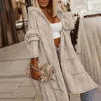 Textuur Jas voor Vrouwen - Casual Herfst en Winter Outfit