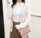 Tijdloze Leren Damestas Met Verstelbare Schouderriem