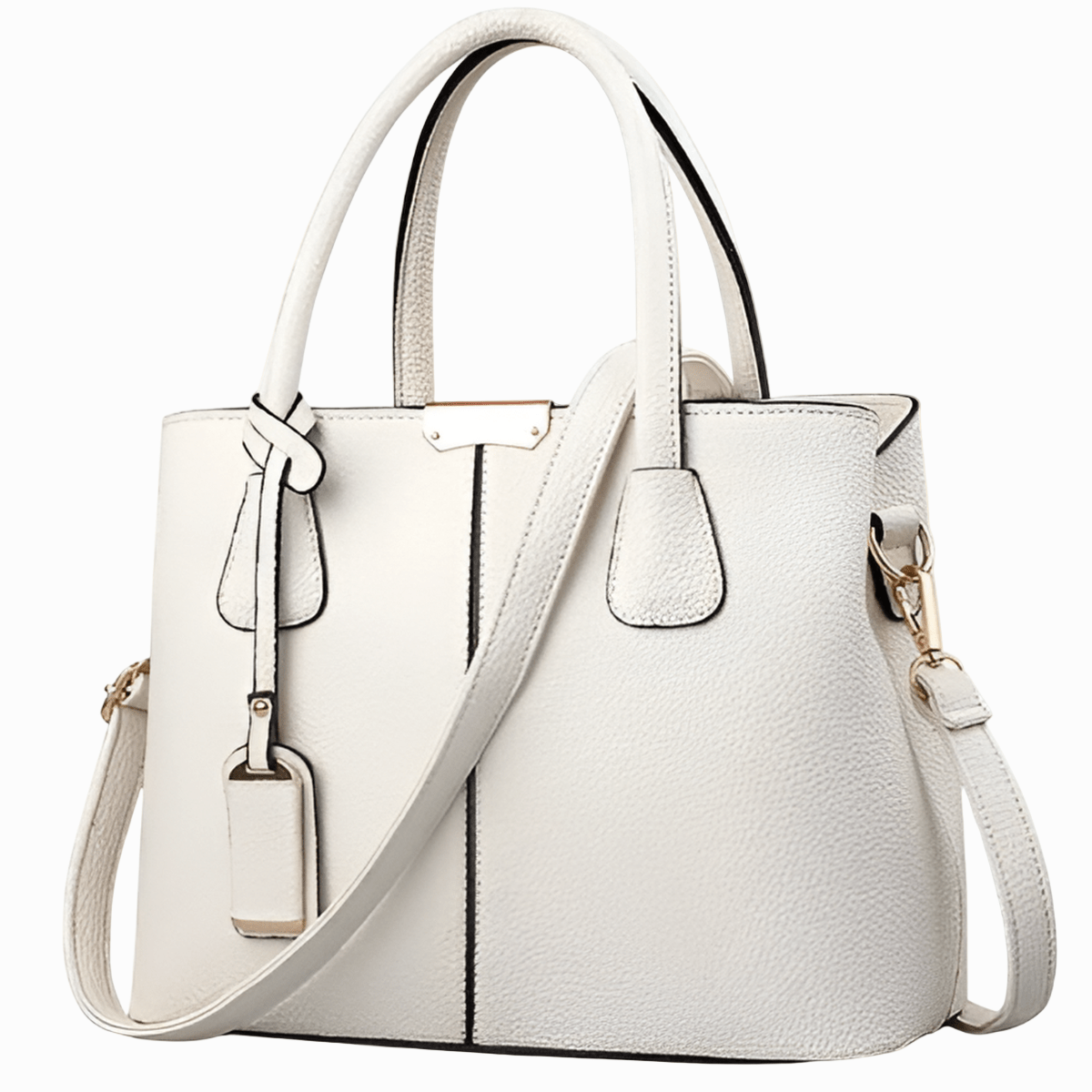 Tijdloze Leren Schoudertas Voor Vrouwen Met Buitenvak