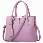 Tijdloze Leren Schoudertas Voor Vrouwen Met Buitenvak