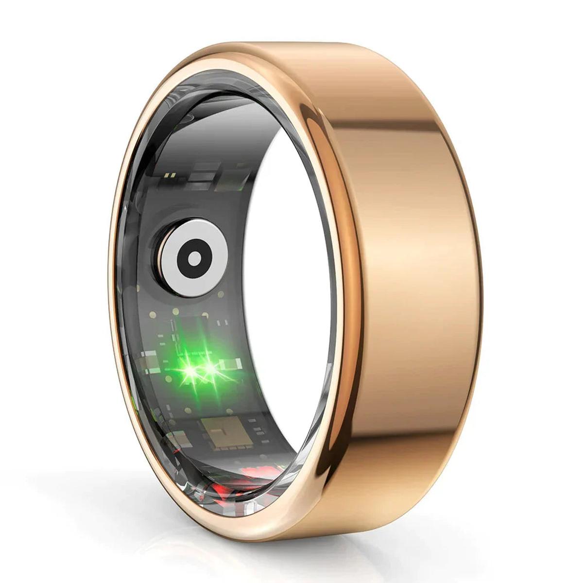 Titanium Gezondheids Tracker Ring met Geavanceerde Monitoring