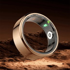 Titanium Gezondheids Tracker Ring met Geavanceerde Monitoring