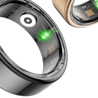 Titanium Gezondheids Tracker Ring met Geavanceerde Monitoring