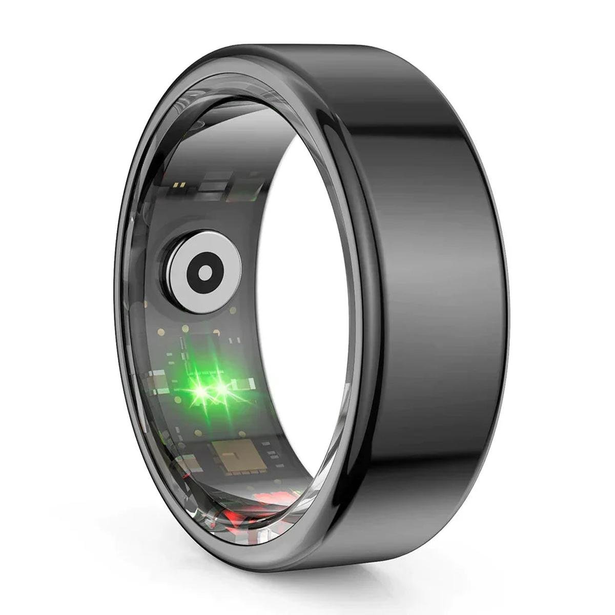 Titanium Gezondheids Tracker Ring met Geavanceerde Monitoring