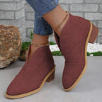 Trendy Dames Enkellaarsjes met Hakken