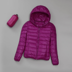 Ultralichte Gewatteerde Damesjas Met Capuchon Voor Lente En Zomer