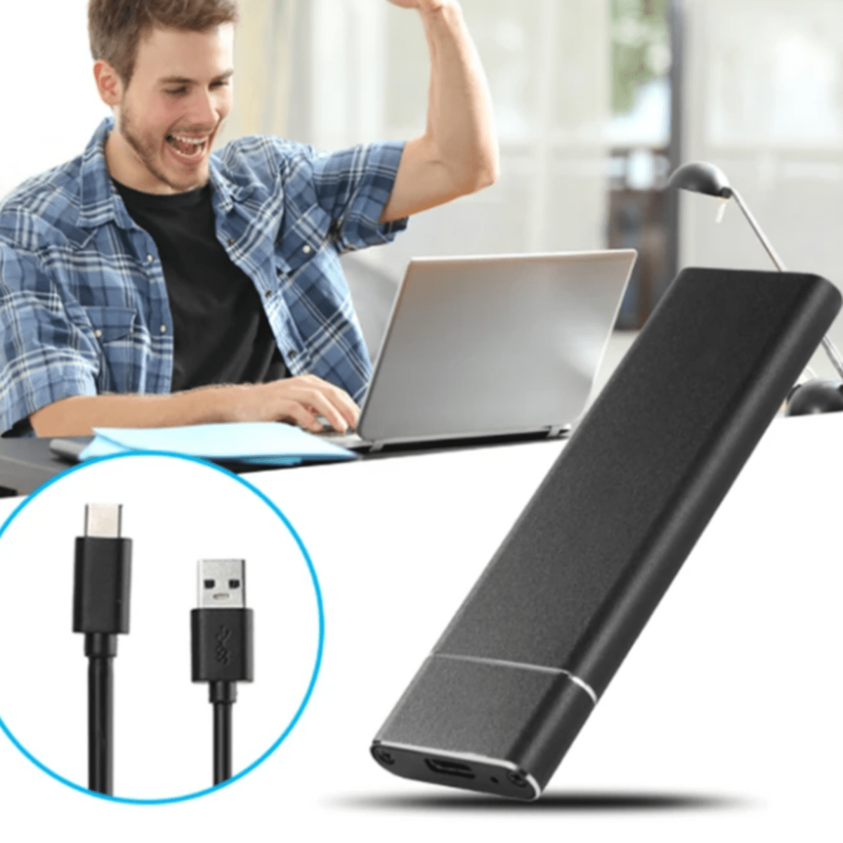 Ultrasnelle Externe Harde Schijf 1TB/2TB USB 3.1 Type-C
