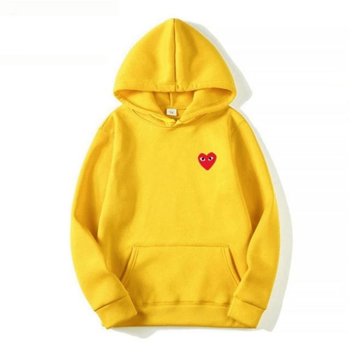 Unisex Katoenen Hoodie Met Hartvormig Logo