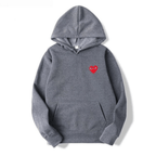 Unisex Katoenen Hoodie Met Hartvormig Logo