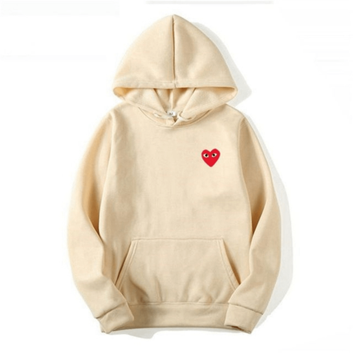 Unisex Katoenen Hoodie Met Hartvormig Logo