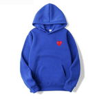 Unisex Katoenen Hoodie Met Hartvormig Logo
