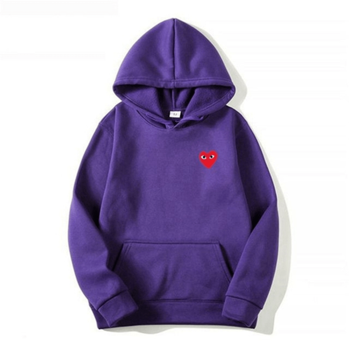Unisex Katoenen Hoodie Met Hartvormig Logo