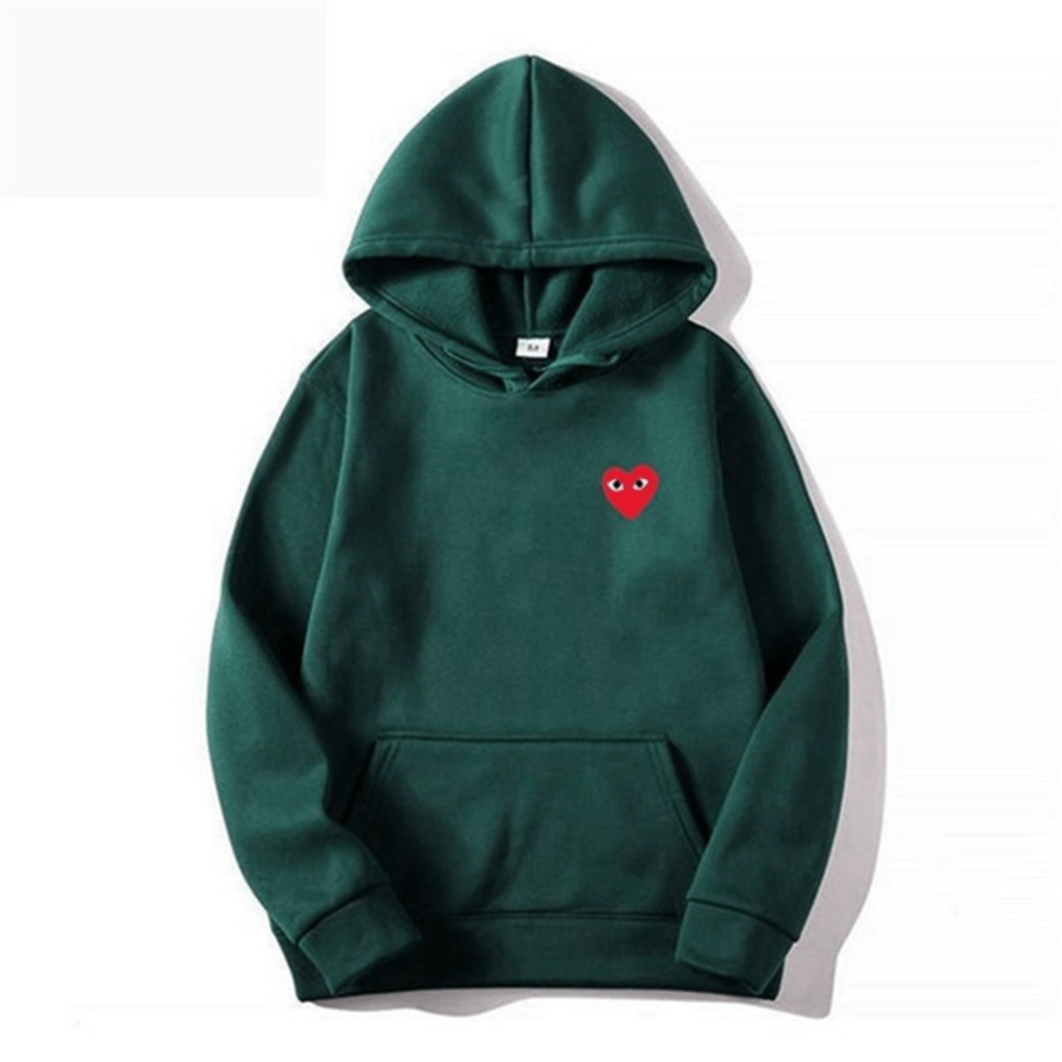 Unisex Katoenen Hoodie Met Hartvormig Logo
